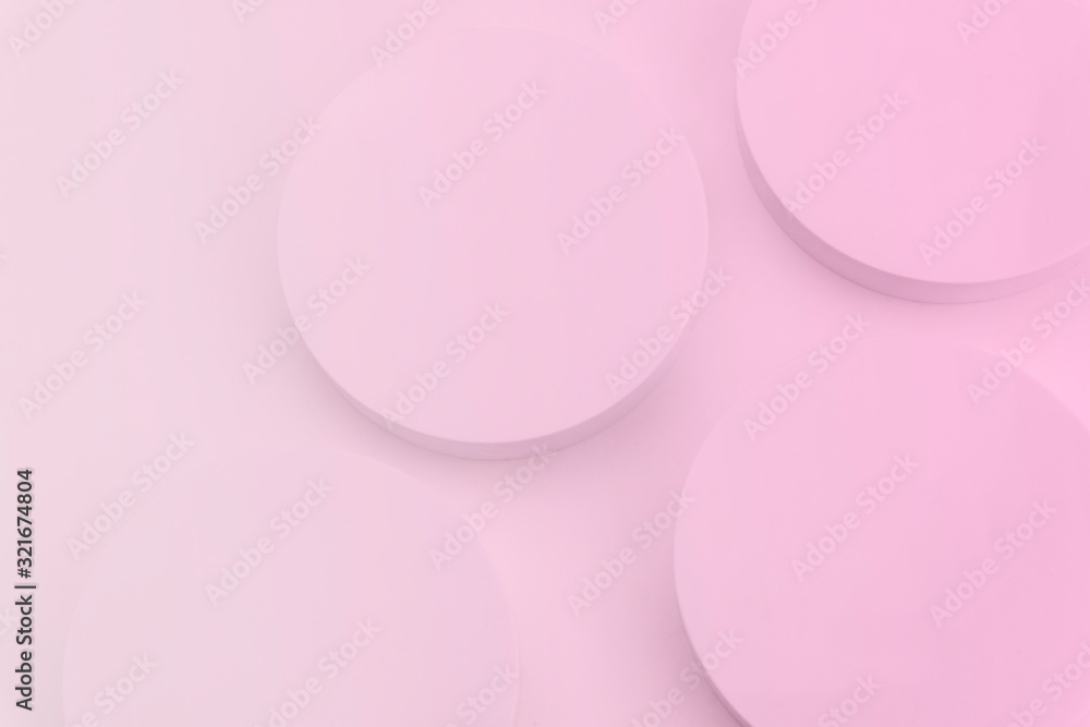 Poster round column shape background