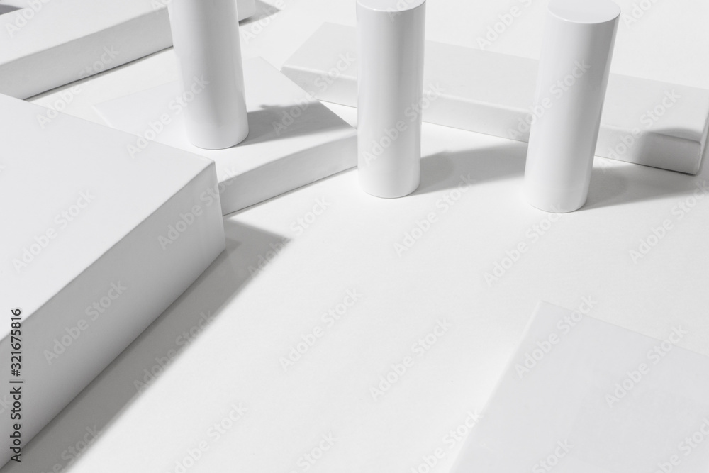 Poster round column shape background