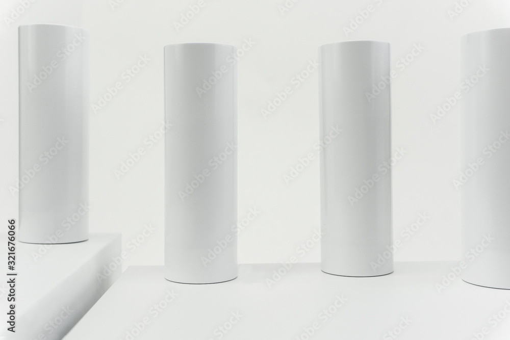 Poster round column shape background