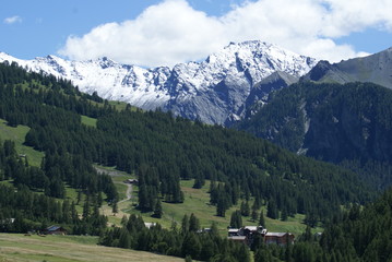 landscape in the alps