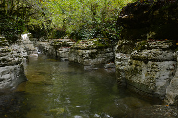 Kinchkha Waterfall near Kutaisi in Georgia