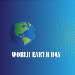 Happy World Earth Day Celebration Vector Template Design Illustration