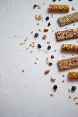 Composition of healthy raw dessert snack. Fitness dietary food