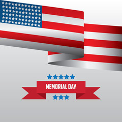 Happy Memorial Day Celebration Vector Template Design Illustration
