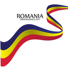 Happy Romania Independence Day Celebration Vector Template Design Illustration