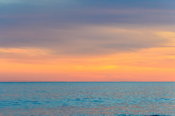 Obraz premium Set of pictures of a fantastic ocean wave in different stages. Cloudy sunrise sky. San Jose del Cabo. Mexico.