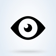 Eye icon. Computer vision, Image recognition symbols. Vision, look icons for modern web and mobile UI designs.