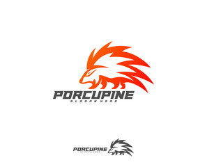 Porcupine Esport gaming mascot logo template Vector. Modern Porcupine Logo Vector