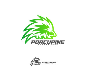 Porcupine Esport gaming mascot logo template Vector. Modern Porcupine Logo Vector