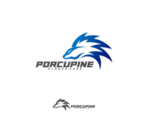 Porcupine Esport gaming mascot logo template Vector. Modern Porcupine Logo Vector
