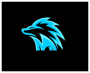 Porcupine Esport gaming mascot logo template Vector. Modern Porcupine Logo Vector