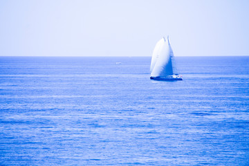 Obraz premium Sailing race in Santa Marinella, Lazio, Italy