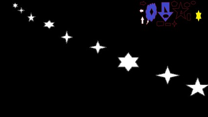 Star Vector Icons / Small stars are being converted into big stars.