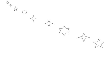 Star Vector Icons / Small stars are being converted into big stars.