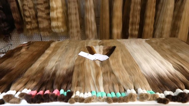Human hair, hair. Natural hair extensions