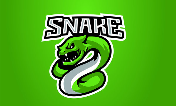 Green Snake Esports Mascot Logo Design-11