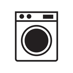 Fototapeta premium washing machine icon design vector logo template EPS 10