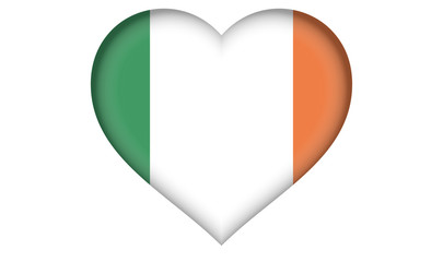 Ireland flag heart