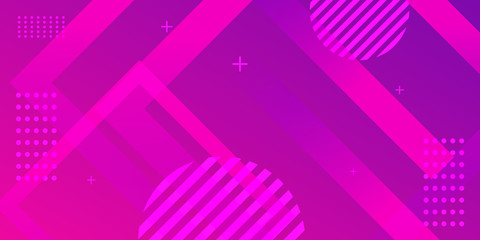 Pink purle gradient web header abstract background. Vector illustration for presentation design, banner, flyer and web template