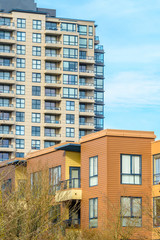 Obraz premium Modern Apartment Buildings in Vancouver, British Columbia, Canada.