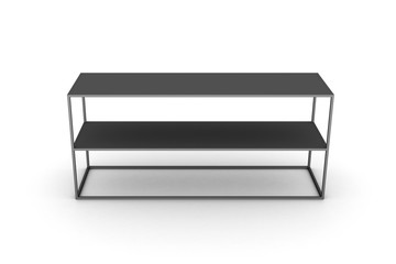 3D Rendering Table or Shelves Furniture on White