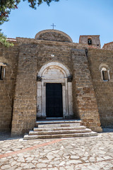 Fototapeta premium beautiful country with stone houses and porphyry streets