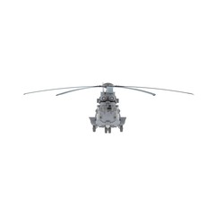 Military helicopter on a white background. Isolate.