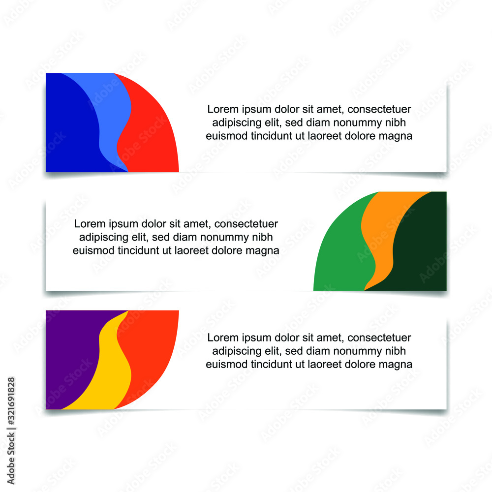 Leinwandbilder Abstract Web banner design background or header Templates vector illustration