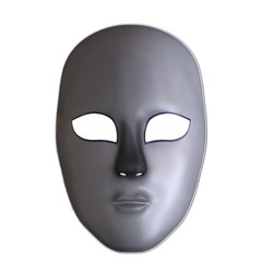 A mask on a white background. Isolate.