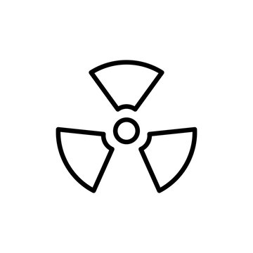 nuclear icon design vector logo template EPS 10