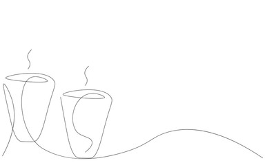 Cup of coffee background vector illustration	