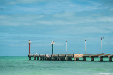 Sunny day over El cuyo Pier