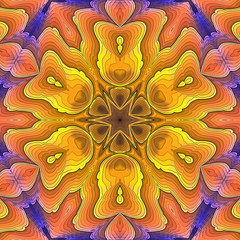 abstract hexagon color gradient graphic