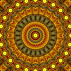 abstract polygonal mandala design