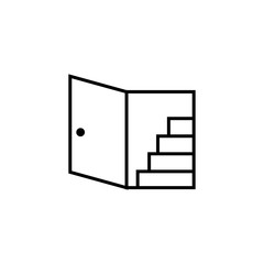 stairs icon vector design logo template EPS 10