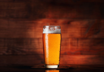 glass beer mug with beer