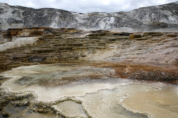 Yellow Stone Nationalpark Wyoming Mammoth Hot Springs