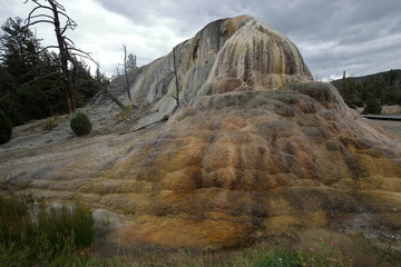 Yellow Stone Nationalpark Wyoming Mammoth Hot Springs orange Spring Mound