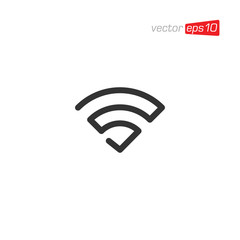Wifi Signal Icon Design Vector