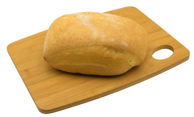 Loaf of bread isolated on white