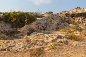 Big natural rocks in Ayia Napa, Cyprus