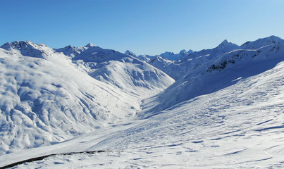 winter in the mountains