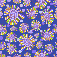 Fototapeta premium Seamless pattern of abstract elements for interior decoration, printing posters, greeting cards, Wallpaper, wrapping paper, clothing, scrapbooking, fabric. Scandinavian style.
