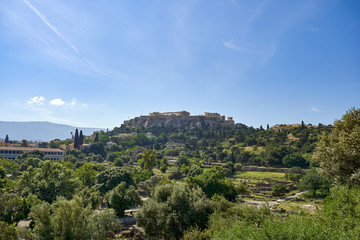 Fototapeta na wymiar The Acropolis of Athens, UNESCO world heritage in Greece