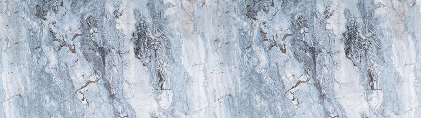 Blue gray marbleized background panorama banner marble