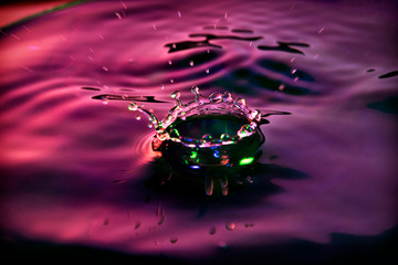 Water drop with nice and creative lighting