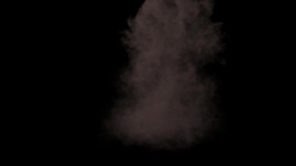 Super realistic explosion on a transparent background. Alfa channel burn fuel