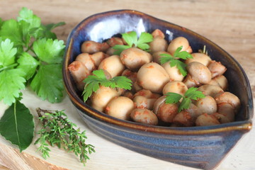 salade de champignons