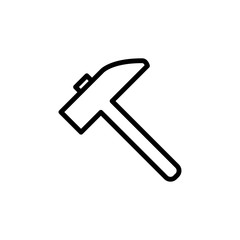 hammer icon design vector logo template EPS 10
