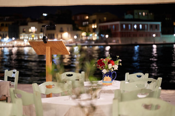 tradittional restaurant in Chania, Crete, Greece